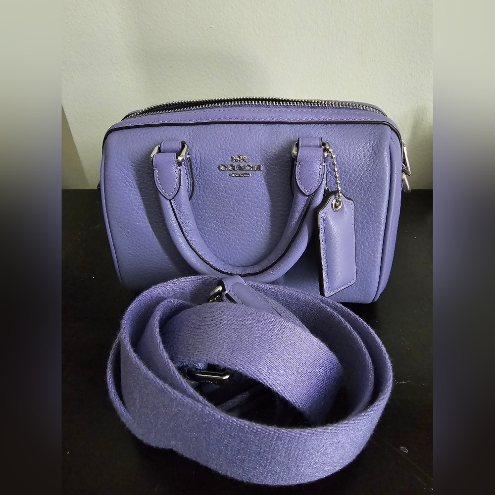 Coach Mini Rowan in Light Violet CR247 - Picture 1 of 6